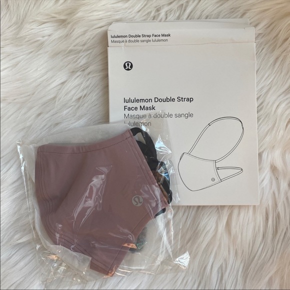 lululemon athletica Accessories - Lululemon Double Strap Face Mask Vintage mauve